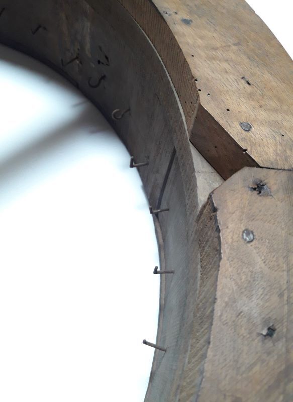 Bed sky, canopy in solid walnut XIX°