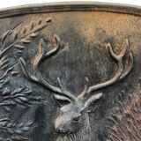 Deer and roe deer fireplace plate