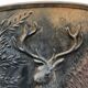 Deer and roe deer fireplace plate
