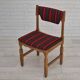 1970s, Danish set of 4 dining chairs, original condition, oak, wool.