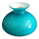 Turquoise opaline glass globe lampshade
