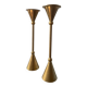 Pair of vintage brass candle holders