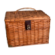 Small vintage wicker chest with clasp