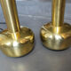 Pair pendants "Guldpendel" in brass design Vilhelm Lauritzen Louis Poulsen, Denmark