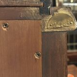 Gaston Poisson: Art Deco period display cabinet with varnished mahogany system