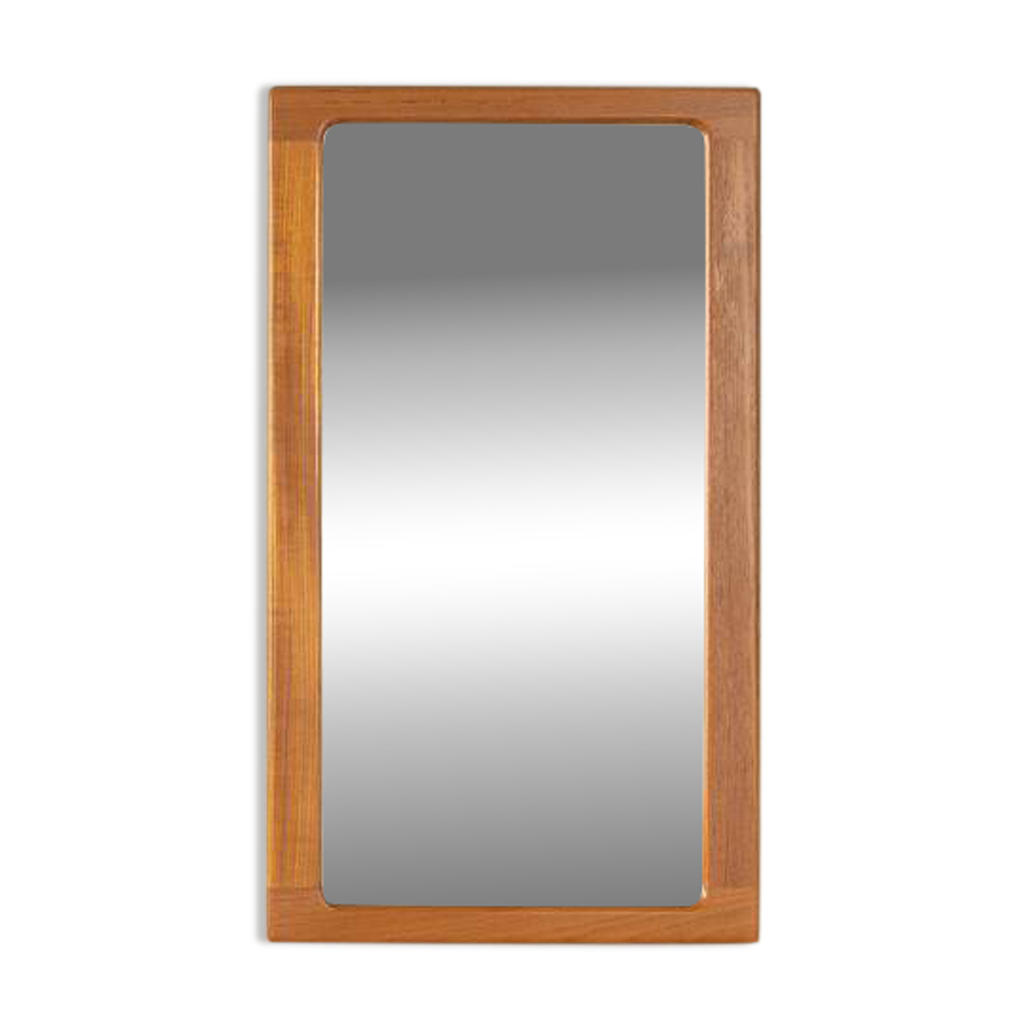 Classic mirror from the 1960s with high-quality solid teak frame