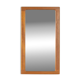 Classic mirror from the 1960s with high-quality solid teak frame