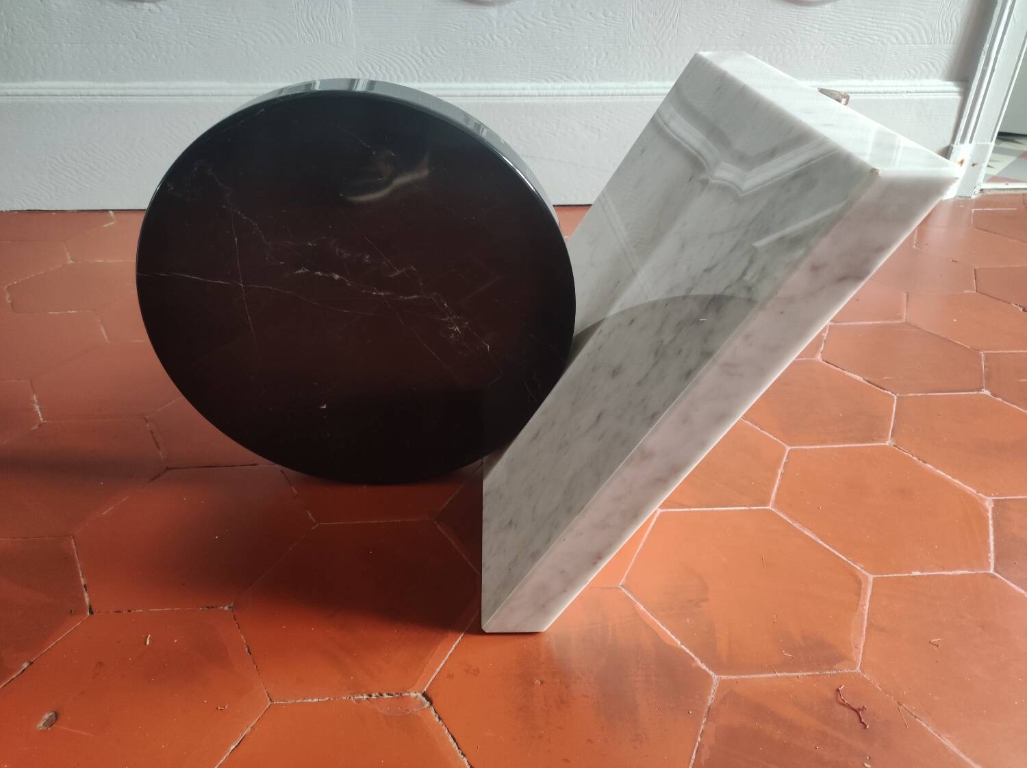 Italian marble coffee table from the 80s