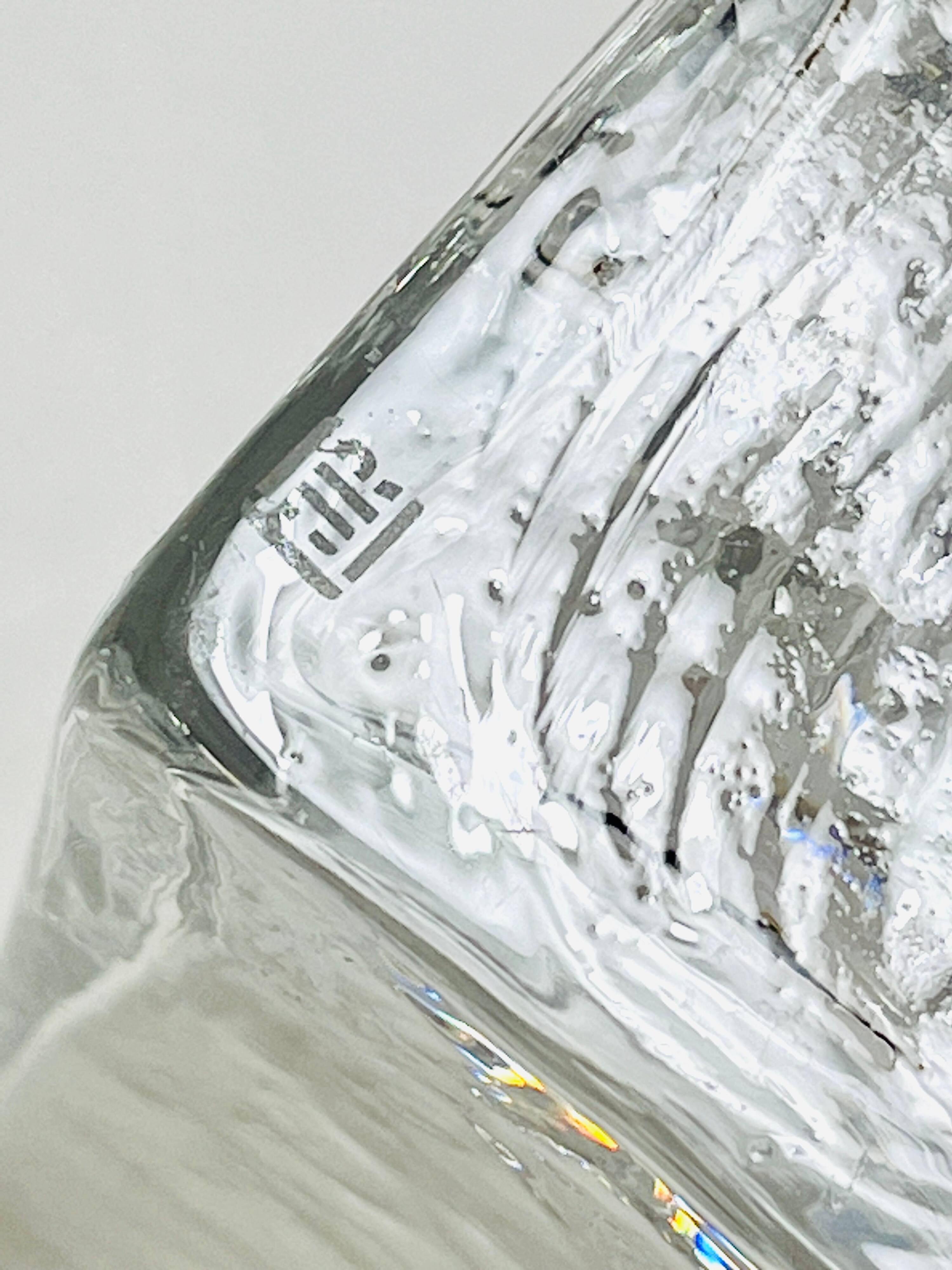 Ice Op Art glass vase by Claus Josef Riedel, Austria, 1970s