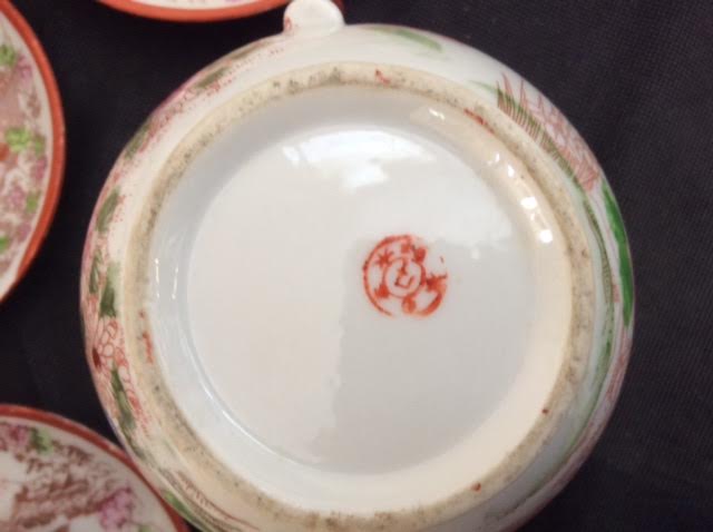 Japanese porcelain tea set