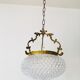 Brass ball chandelier
