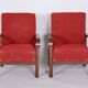 Set of Art Deco Walnut Armchairs, 1930s