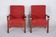 Set of Art Deco Walnut Armchairs, 1930s