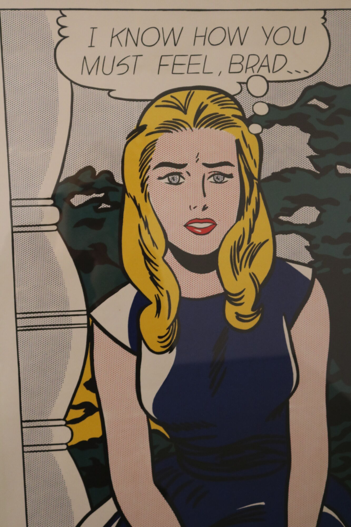 1980s Roy Lichtenstein museum poster, designed for the Ludwing Museum in Germany