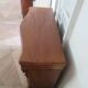 Curved showcase library carved wood 2 doors mahogany English style