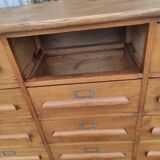 Trade furniture with 12 drawers in gilded oak