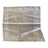 Ensemble de 8serviettes anciennes brodees