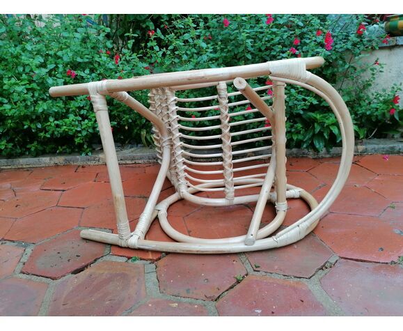 Rocking-chair child rattan