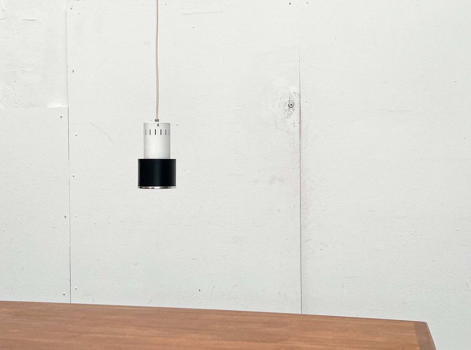 Mid-century minimalist Dutch suspensions attributed to Louis Kalff for Philips, 1950s, set of 4.