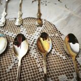 Set of 12 vintage silver-plated teaspoons