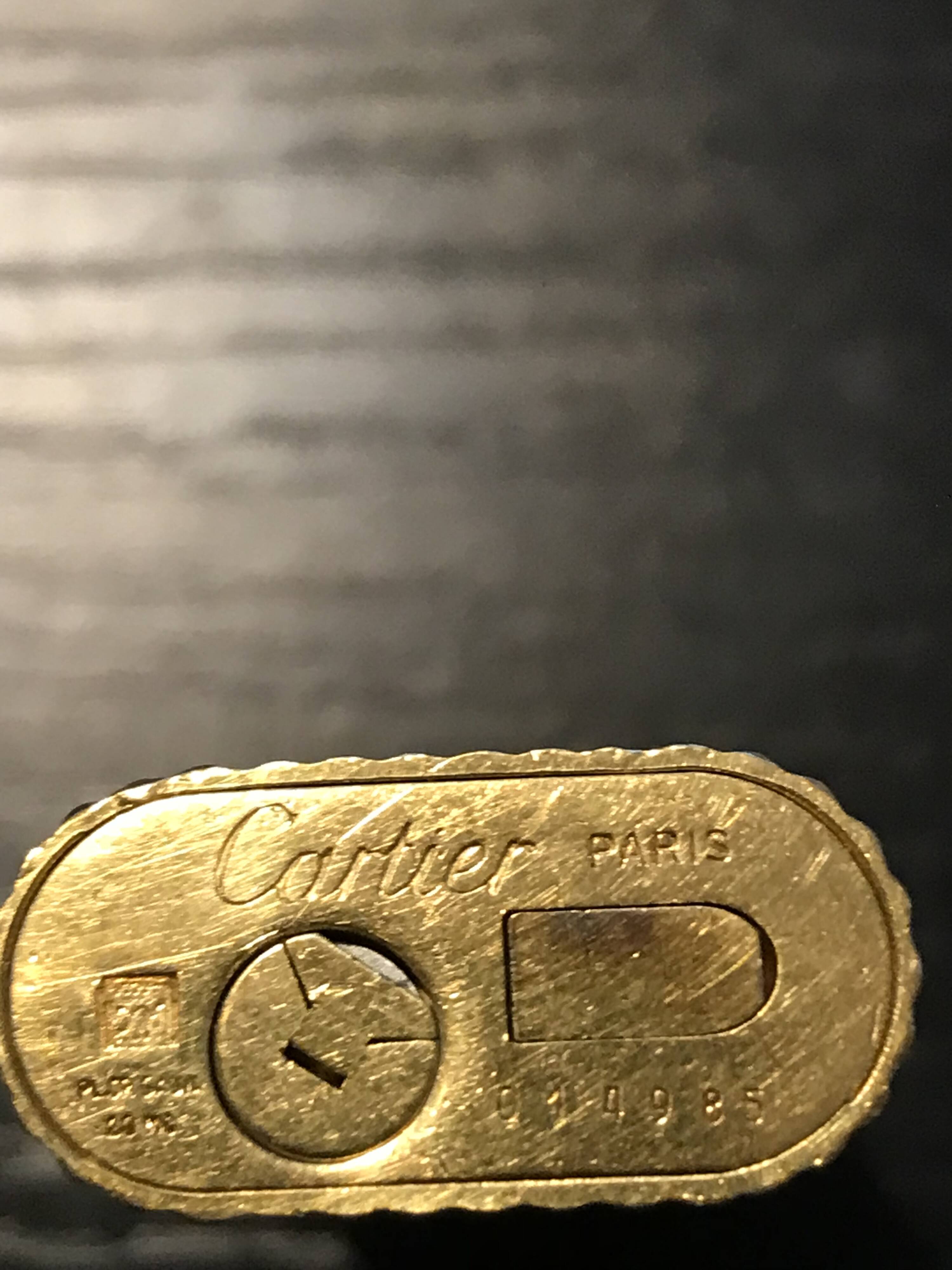 Cartier gold plated lighter