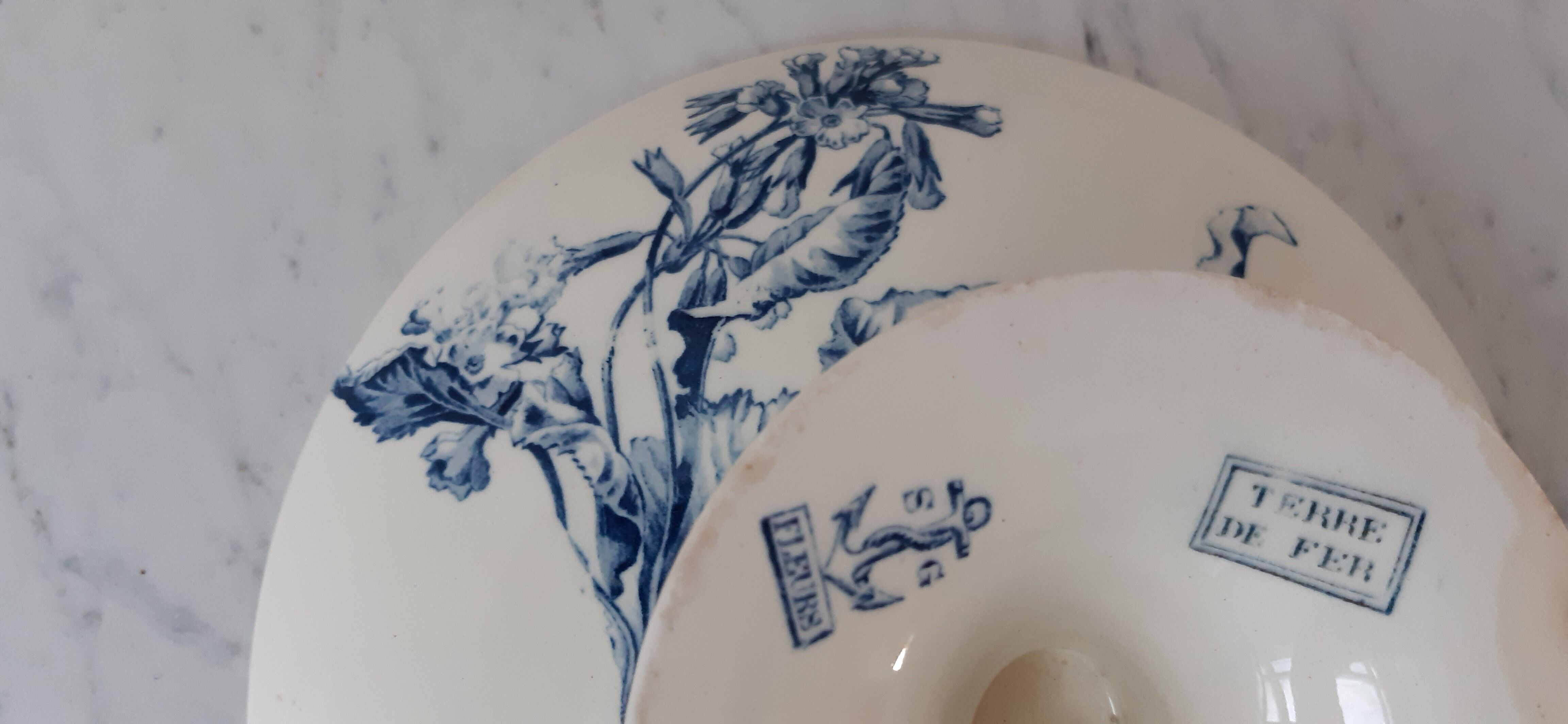 Compotier Terre de Fer SG model Fleurus XIXth