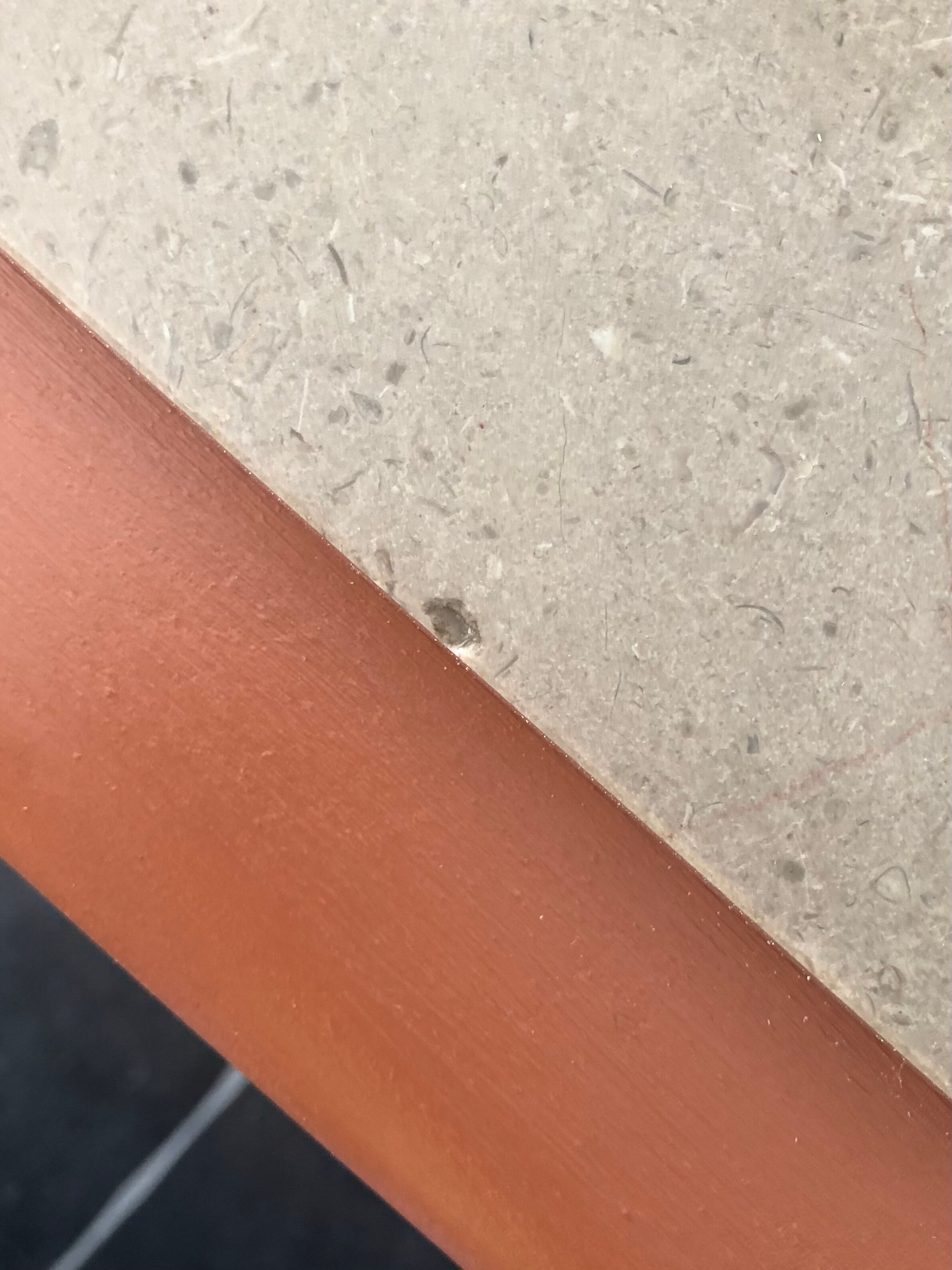 Terracotta vintage chest of drawers