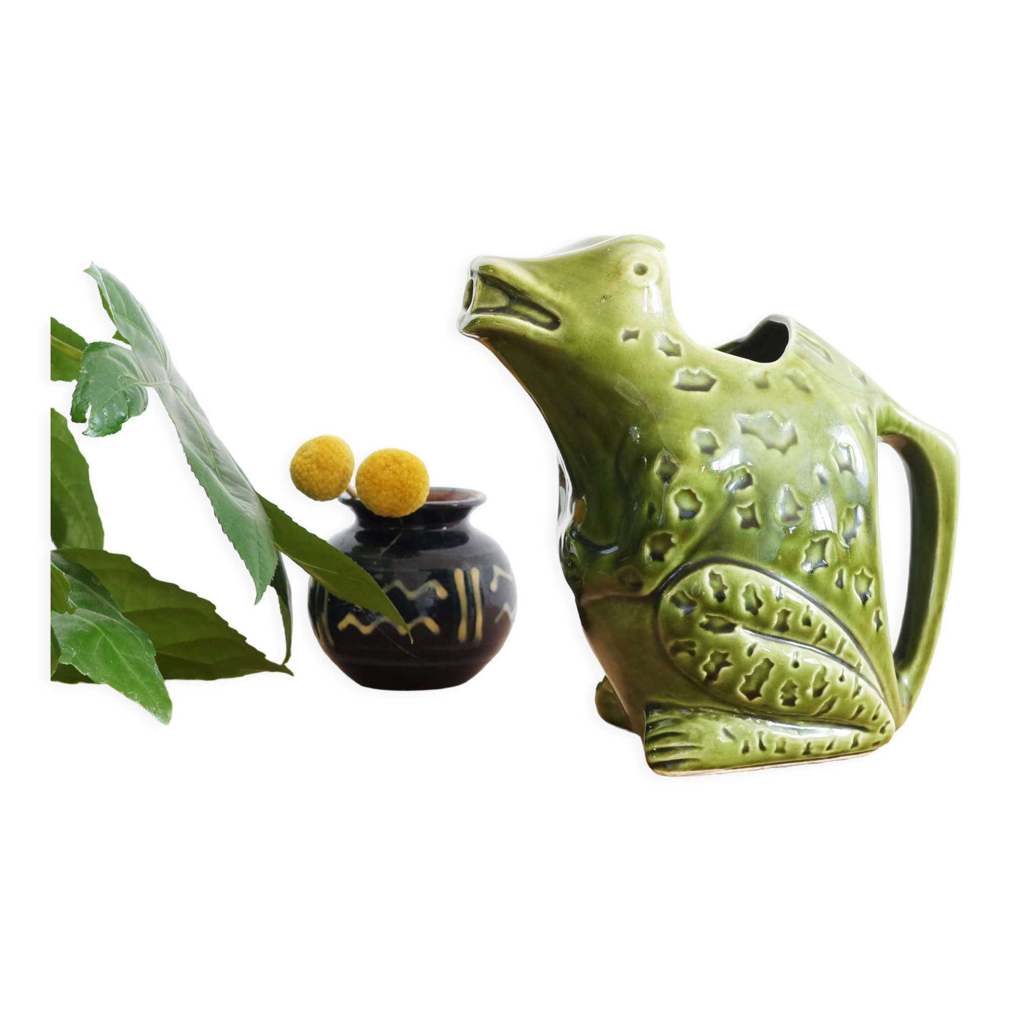 Advertising frog pitcher L'héritier-Guyot