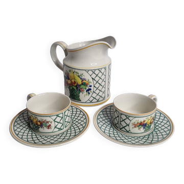 Service à boisson vintage, modèle"Basket" de Villeroy & Boch