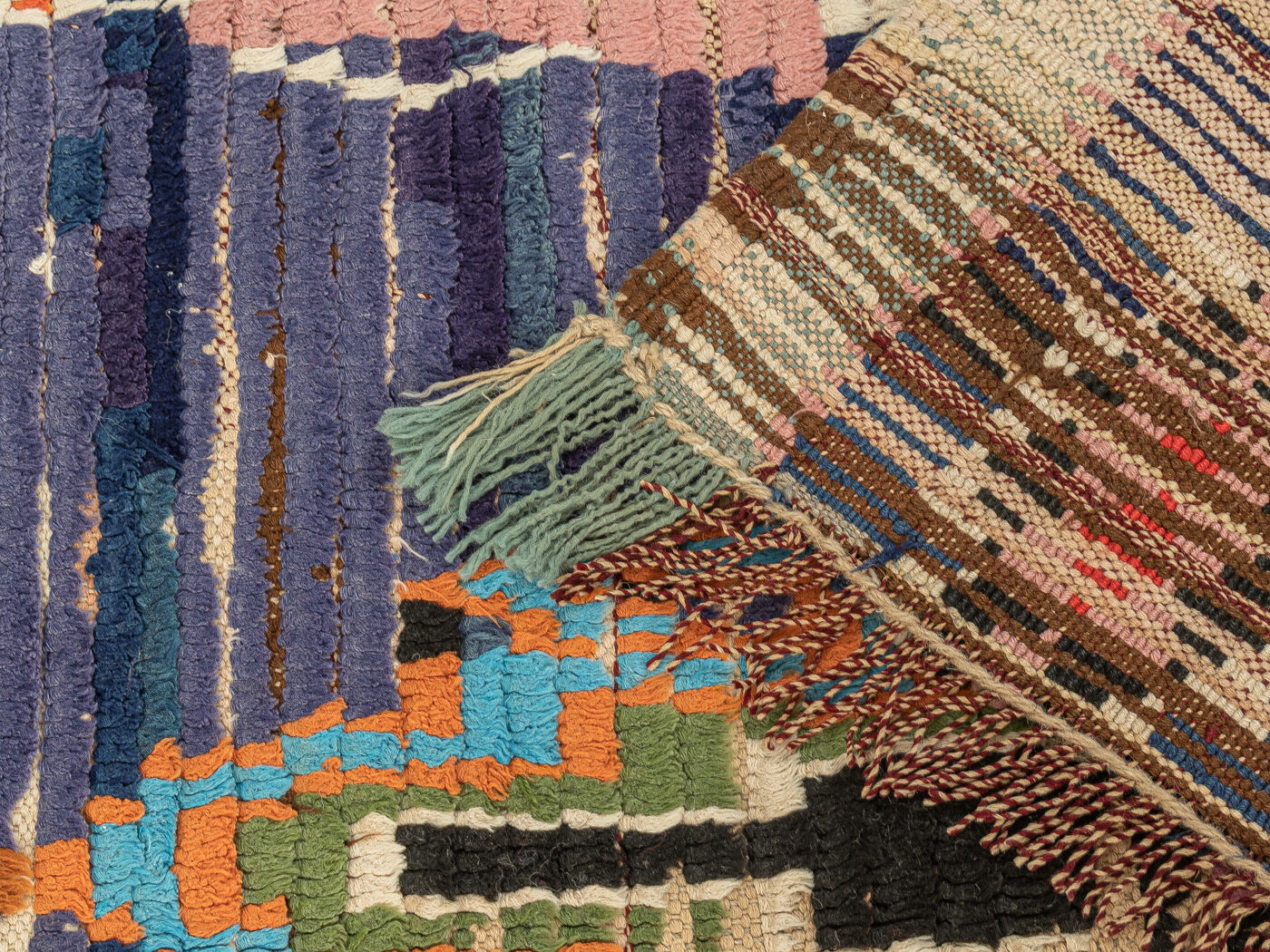Vintage azilal, berber rug, 97 x 223