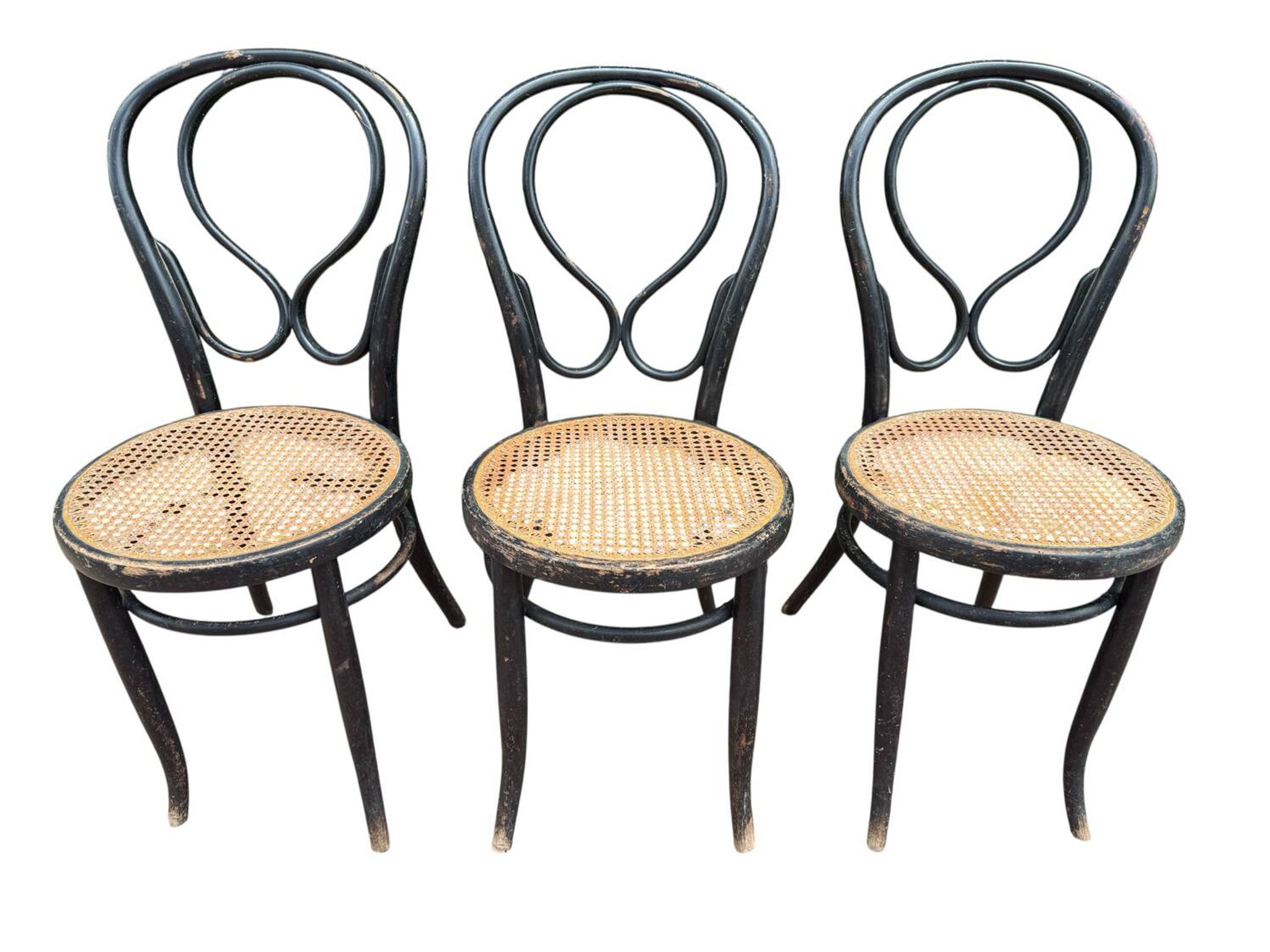 3 chaises bistrot Fischel N’14
