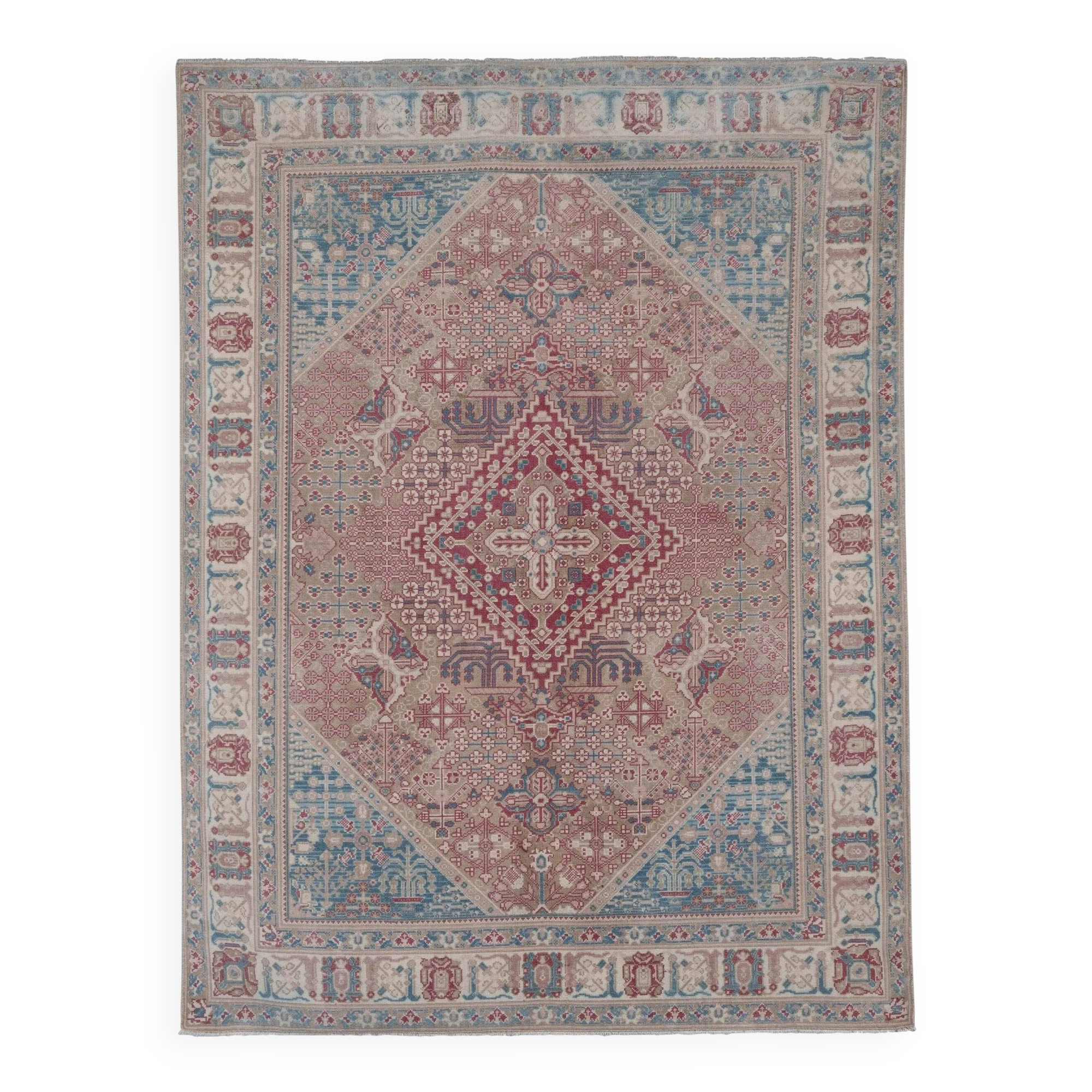 Vintage Turkish Oushak rug 146x192 cm