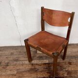 Regain home chair in elm and leather 1980