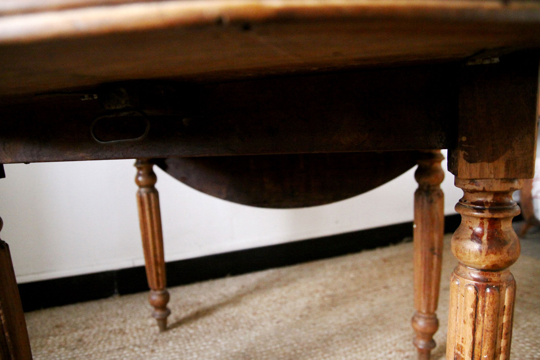 Wooden dining table