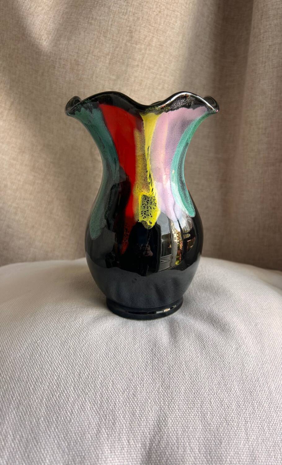Superb Vintage Vallauris Vase - Psychedelic Decor