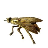 Vintage brass ashtray in the shape of a fly - Made in Italy