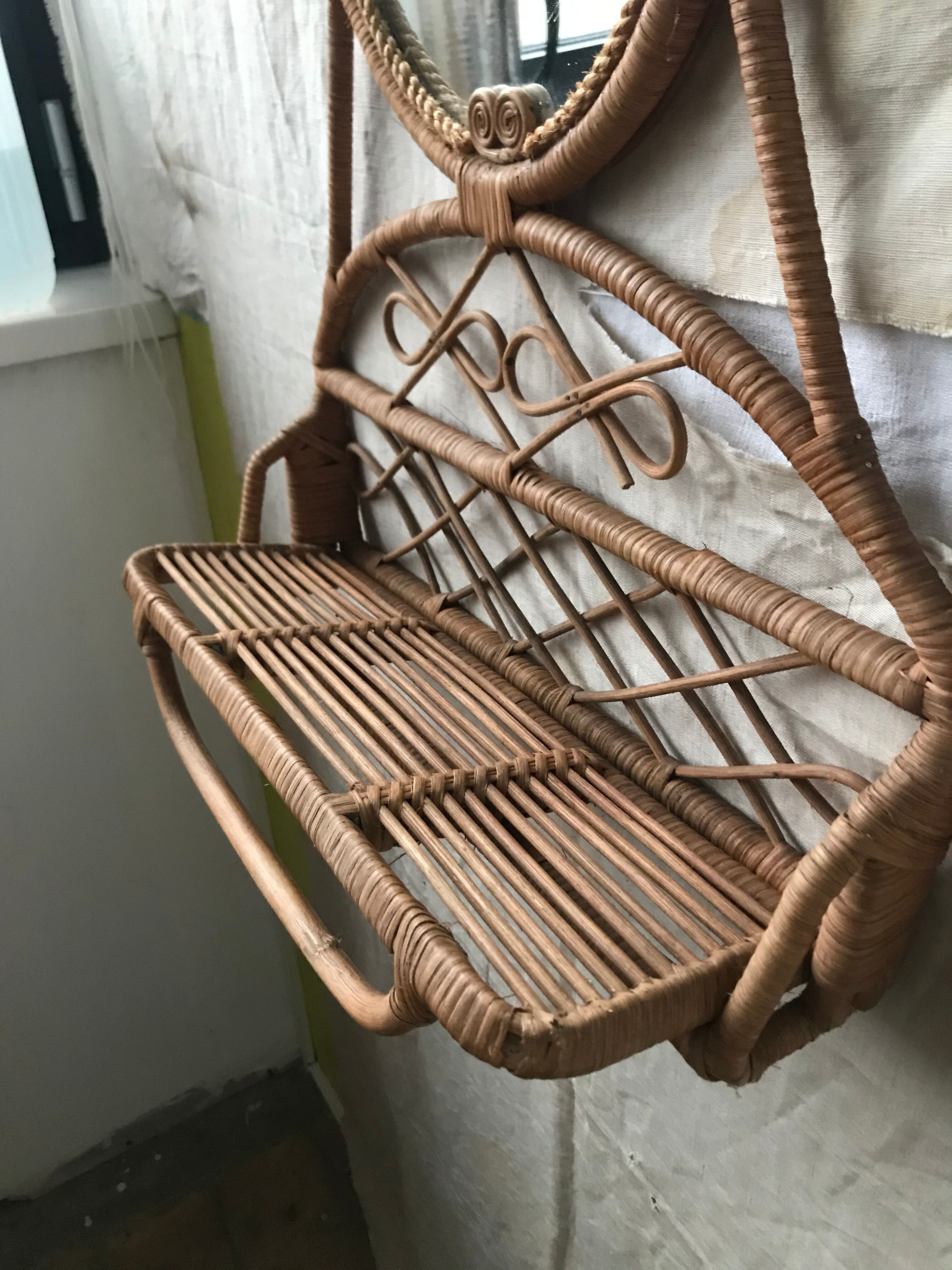 Vintage mirror-shelf  46x70cm