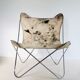 Fauteuil "Papillon"en acier chromé de Gavina Spa, Italie années 70