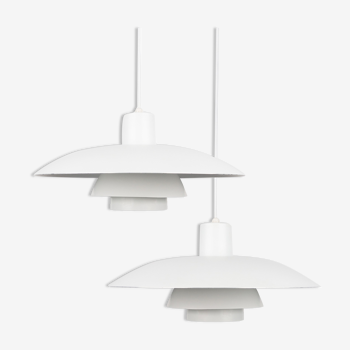 Pair of Danish pendant lamps PH 4/3 by Poul Henningsen, Louis Poulsen, 1966