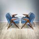 Pair of vintage design armchairs 'Bunny' 60s