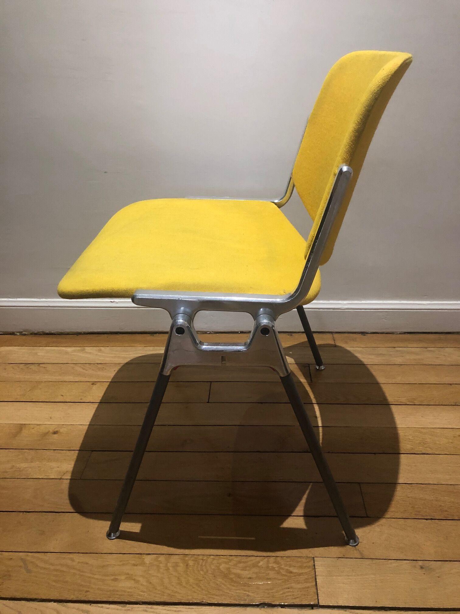 yellow giancarlo piretti chair for castelli