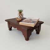 Antique carved wooden stool
