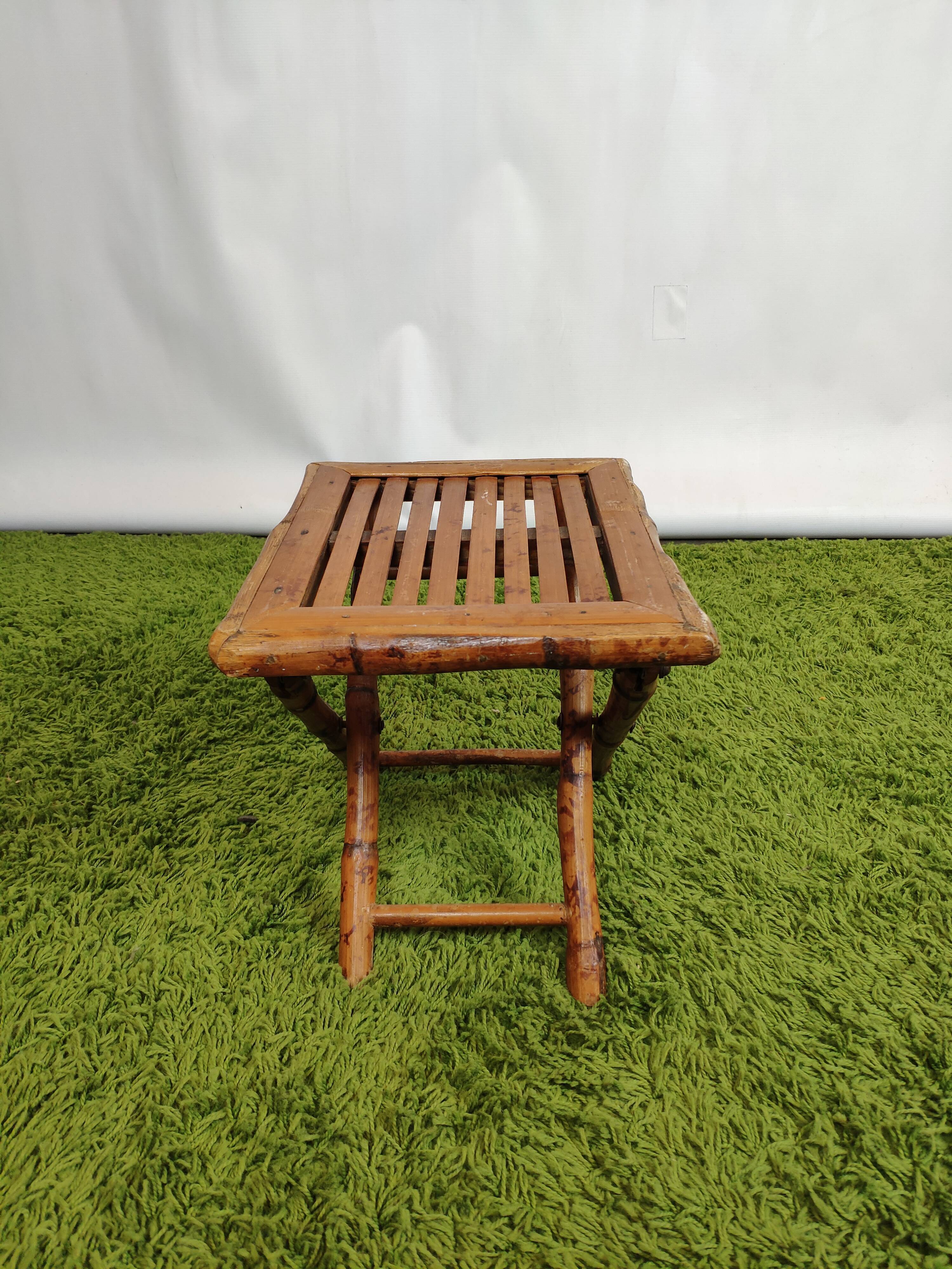 Table basse pliante bambou