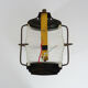 Old wall lamp type porthole in brass and glass. Navy style applique. Year 50