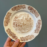 Set of 6 dessert plates Sarreguemines France