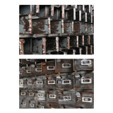 Industrial furniture with 100 metal lockers