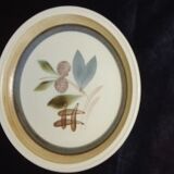 4 assiettes en grès de Gien Modèle Kilifi diam 21 cm