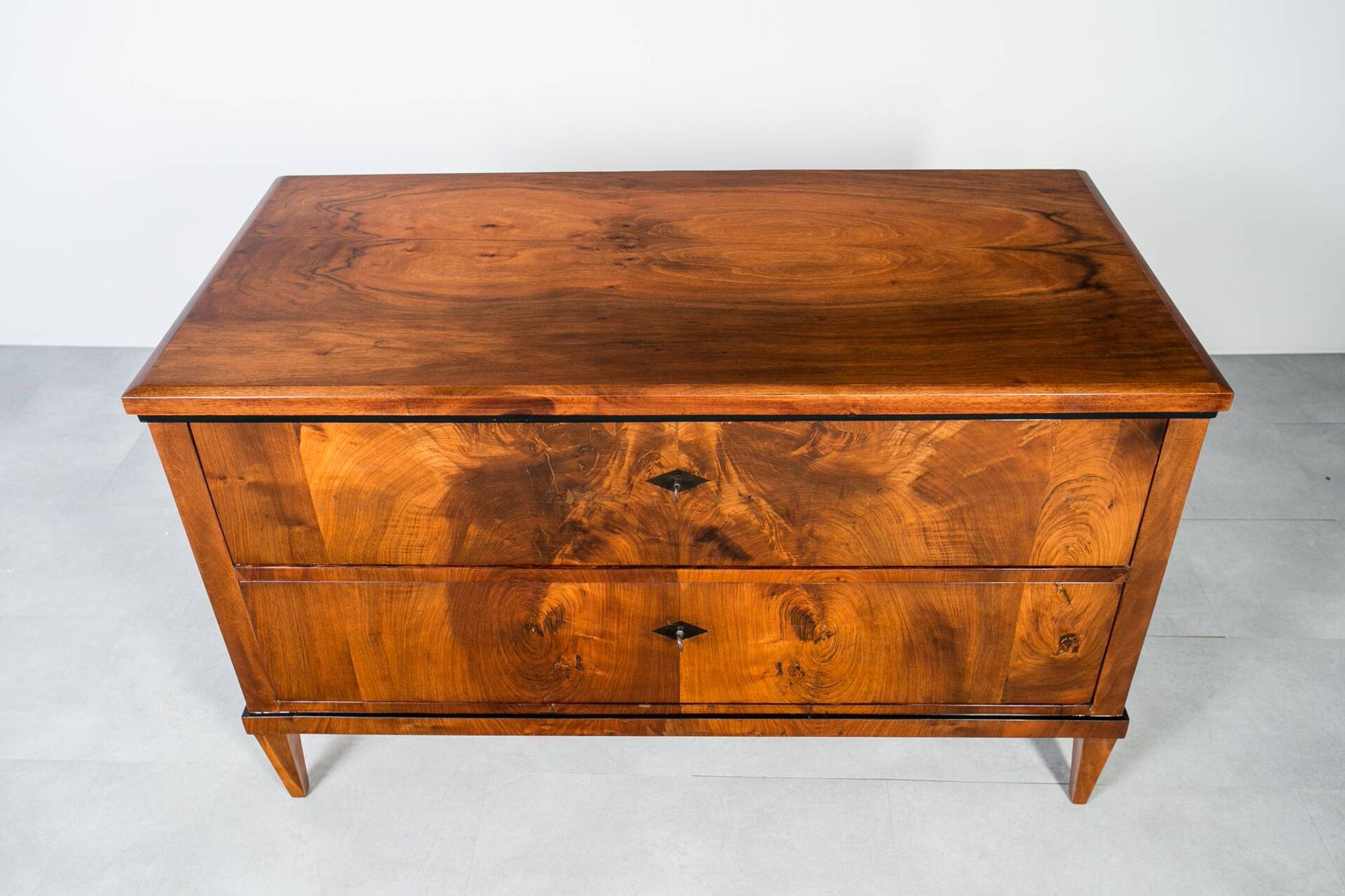 19th Century German Walnut Chest of Drawers – Fully Restored, French Polish