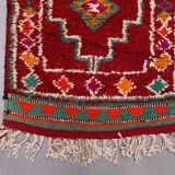 Vintage Turkish  Tribal Runner 330x90 cm veg dye wool rug tribal, handmade