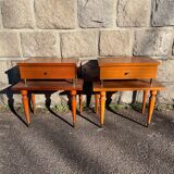 Two vintage Scandinavian style bedside tables